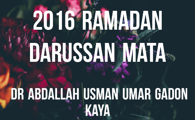 2016 Ramadan Darussan Mata