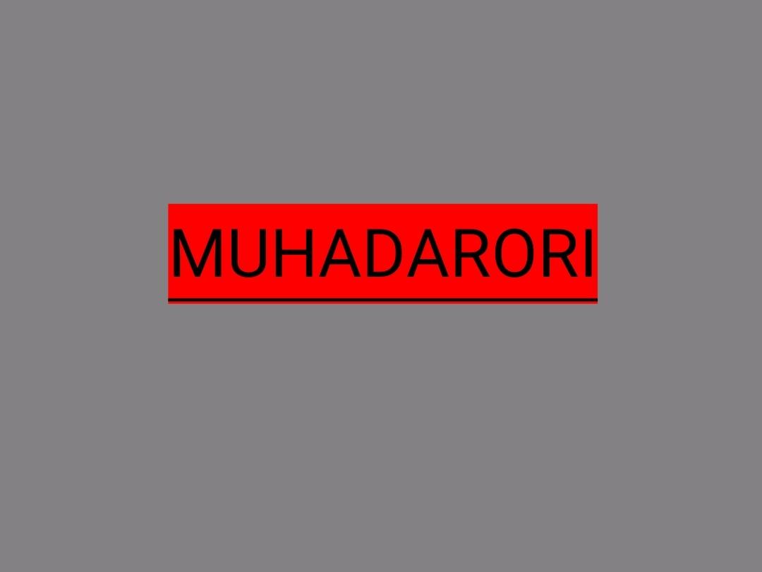 MUHADARORI (Luctures)
