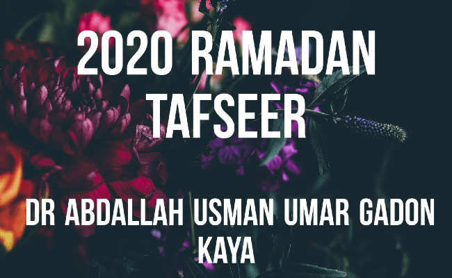 2020 Ramadan Tafseer