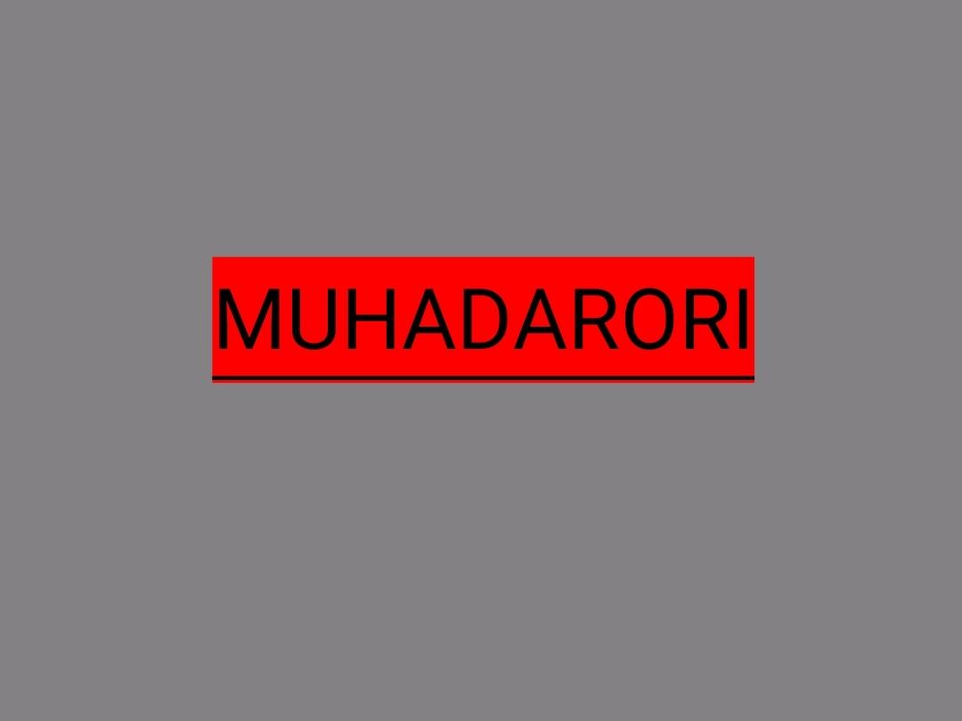 MUHADARORI (Luctures)
